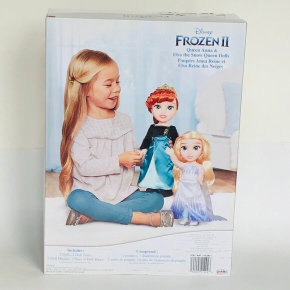 Frozen II Queen Anna & Elsa The Snow Queen Adventure Dolls 2 Pack New in Box - Picture 8 of 16